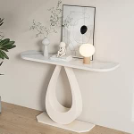 Generisch Konsolentisch mit Marmorplatte und Metallgestell - Stilvoller Konsolentisch f&uuml;r Wohnzimmer, Eingangsbereich, Flur und Korridor - Moderne M&ouml;bel f&uuml;r die Wohnungseinrichtung