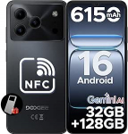 DOOGEE Note 56 Pro Android 16 nutitelefon ilma lepinguta, 32GB + 128GB/2TB TF, 6150mAh, 6,56-tolline HD+ IPS, T7225 Octa Core mobiiltelefon odavalt, 13MP + 8MP, Dual SIM 4G Simlock-free mobiiltelefonid, OTG