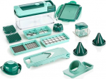 Genius Nicer Dicer Fusion Julietti, 16 Pieces, Slicing/Grating/Julienne/Spirals/Dicing, Fruit and Vegetable Cutter