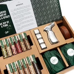 DIY Whiskey & Cocktail Smoker Kit - Premium Wood & Botanical Smoking Kit - Sisaldab 6 puiduhakke, 6 taimede, 2 klaasi, viskikive, t&otilde;rvikut ja korstnat - Unikaalne kingitus meestele, s&uuml;nnip&auml;evadele ja j&otilde;uludele.
