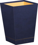 Rhodia 194627C &ndash; Waste Paper Bin 27 x 27 x 32 cm, Faux Leather, Elegant and Practical, Pack of 1, Blue