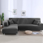 PandaHug Sofa Cover L-Shape Sofa Slipcover Pet Protection Anti-slip Stain Resistant Machine Washable Furniture Protection Modern Corner Sofa Covers