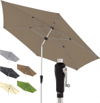 Doppler SL-AZ 330 alumiiniumist v&auml;ntv&otilde;lv, kallutatav p&auml;ikesevari r&otilde;dule v&otilde;i terrassile, reguleeritava k&otilde;rgusega, umbes 330 cm.