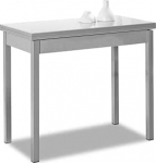 ASTIMESA raamatut&uuml;&uuml;pi k&ouml;&ouml;gilaud metallist valge 80 x 40 cm