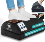 Jalgade toetamine laual - (testiv&otilde;itja) koos pehmete jalgade taskuga - Ergonoomiline reguleeritava k&otilde;rgusega, libisemiskindel jalatugi - kontori- ja lauatarvikud mugavuse tagamiseks - jalahoidja