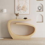 Moodne konsoollaud sissep&auml;&auml;suala jaoks, k&uuml;ljelaud diivani taga, diivanilauad hoiuruumiga, geomeetrilise metallraamiga, fuajeelauad (kuldne, 100 cm / 39,3 tolli)