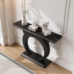 Moderner 150 CM Breiter Konsolentisch f&uuml;r Den Eingangsbereich - Schmaler Sofatisch mit Metallgestell f&uuml;r das Wohnzimmer,Stilvolles und Platzsparendes Design f&uuml;r Flur und Diele,Modernes Dekorations