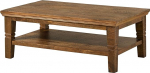 MASSIVMOEBEL24.DE Rodez kohvilaud t&auml;ispuidust #123 Mangopuust tumepruun &otilde;litatud 120 x 75 x 45 cm koos hoiukambriga T&auml;ispuidust laua k&otilde;rvallaud