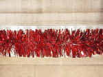 Dmora - Weihnachtsdekoration Oberaar, Weihnachtsdekor, Weihnachtsornament, Festliche Dekoration, Made in Italy, 1000x8 h8 cm, Rot