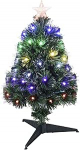 Well Home Weihnachtsbaum aus Glasfaser mit 60 RGB-LED ja 8 Farbfunktionen, H.60 cm