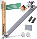 S&uuml;gavasse paigaldatav kaablikanalisatsioonikomplekt, ovaalne multimeedia toru, n&auml;htamatu telekaablijuht, kaablite peidutamine seina taha, elektripaigaldustoru, 1,1 m pikkune