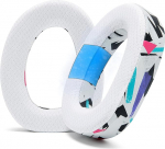 WC Freeze EPOS H6 Pro - Wicked Cushions'i valmistatud jahutusgeel k&otilde;rvapadjad EPOS H6 Pro/Sennheiser GSP 600 / GSP500 / GSP550 / GSP670 jaoks - parandab mugavust, vastupidavust, paksust | 90ndate valge v&auml;rvus