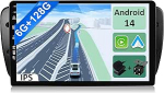 YUNTX [6GB + 128GB] Android 12 2 Din autostereo sobib Seat Ibiza 6J (2009-2014) jaoks [sisseehitatud CarPlay/Android Auto/DSP]-Vaba kaamera tugi DAB/roolijuhtimine/peegelLink/WiFi/USB/4G/360 kaamera