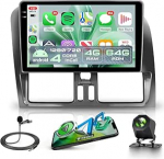 4G+64G juhtmevaba Carplay Android autoraadio Volvo XC60 2008-2013 jaoks