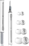 Asendusk&otilde;rvaklapid ja puhastuskomplekt Airpod Pro jaoks, 4 paari silikoonist k&otilde;rvaklappe koos 3 in 1 puhastuspliiatsiga Airpods Pro seeria, iPadi, mobiiltelefoni, klaviatuuride, arvutite jaoks