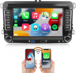 [2+64G] CAMECHO Android 13 autoraadio VW Golf 5 Golf 6 Skoda Polo Passat Tiguan Touran koos Carplay/Android Car/Mirrorlink, 7-tolline mahtuvuslik puuteekraan koos WiFi GPS FM Bluetooth P2