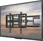 unho TV seinakinnitus p&ouml;&ouml;rlev ja pikendatav 40-85-tollise teleri jaoks kuni 100 kg VESA 600 x 400 mm, eelpaigaldatud telerihoidik, eriti stabiilne