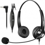 Callez 2,5 mm juga k&otilde;rvaklapid mikrofoniga m&uuml;rasummutusega juhtmeta lauatelefoni k&otilde;rvaklapid Panasonic Gigaset C430A CL660HX Polycom Cisco SPA juhtmeta lauatelefonidele