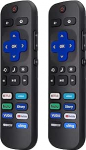 (2-Pack) asenduspult Roku TV jaoks, mis &uuml;hildub Roku sisseehitatud TCL/LG/Hisense/Philips/Sharp/Onn/Insignia/Element TV-ga 【Ei Roku Stick ja Box】 jaoks.