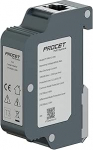 PROCET Ethernet &uuml;lepingekaitse Gigabit DIN Rail - 20KV IEEE802.3bt/PoE++ kuni 120W Gigabit PoE 10KA piksekaitsja, -40℉ kuni 185℉, t&ouml;&ouml;stuslik tsingisulam, gaasipuhastustoru-PT-PR01G-DIN