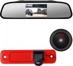 HD 720P Pixel 3. piduritulede kaamera tagurduskaamera &ouml;ise n&auml;gemise auto tagantvaate kaamera + 4,3-tolline tagantvaatepeegel Ford Transit MK7 Tourneo / Furgon MK4 Van 2006-2014 asendamine