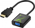 TECHLY IDATA hdmi-vga2 HDMI VGA (D-Sub) must videokaabli adapter - Videokaabli adapterid (HDMI, VGA (D-Sub), mees/naine, must, 0 - 70 &deg;C, -10 - 80 &deg;C)