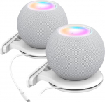 Aokicase &uuml;hildub Apple HomePod Mini hoidja seinapealse statiivi tarvikud integreeritud kaablijuhtimisega, k&otilde;larite tarvikutega (Apple HomePod Mini, valge) 2 tk.