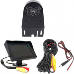 HD auto haagissuvila Transporter pidurituli tagurduskaamera Van Roof Camera parkimiskaamera parkimisabi koos reguleeritava nurgaga &uuml;hilduv Mercedes Benz Viano Vito W639 V6 (tagurduskaamera + 4,3-tolline tagurduskaamera)