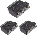 LINK Scart adapter 3x RCA ja S-VHS (3 tk)