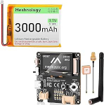 Wio Tracker L1 Board koos 3000mAh akuga - SX1262 nRF52840 komplekt AR Duino Meshtastic LoRa, Blue Tooth 5.0, GPS GNSS, 1,3-tolline OLED, aku Type-C, p&auml;ikeselaadimine