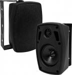 PNWCZ 4-tollised veekindlad v&auml;litingimustes kasutatavad seinak&otilde;larid - Bluetooth 5.3 terrassile, basseinile, aeda, ilmastikukindel disain, sise- ja v&auml;litingimustes kasutamiseks (paar, must)