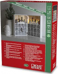 Konstsmide 3283-210 LED puidust siluett advendikalender 6H taimeri 8 sooja valget LED-i patareiga siseruumides 0,48 W Patarei: 4 x AA 1,5 V (v.a.)