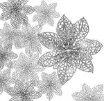 KAHEIGN 30 x j&otilde;ululilled Glitter kunstlikud j&otilde;ululilled, 7,5/10/15 cm j&otilde;ulupuu ornament, j&otilde;ululillede dekoratsiooni ornament (h&otilde;bedane)