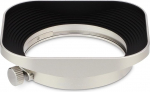 Haoge LH-F48W Lens Hood for Olympus M.ZUIKO Digital 17mm f1.8 1:1.8 Lens Olympus LH-48B Silver
