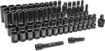 GEARWRENCH 89095 1/2" Standard and Deep Socket Set SAE/MM 65pc
