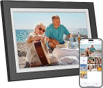 Dragon Touch digitaalne pildiraam - 10,1-tolline WiFi elektrooniline pildiraam 32 GB m&auml;luga HD IPS puuteekraan, automaatne p&ouml;&ouml;ramine, fotode/videote vahetu jagamine, pere ja s&otilde;brad, must