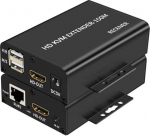 150m HDMI KVM Extender &uuml;le Cat5e Cat6 1080P HDMI USB KVM 150M Extender Transmit Loop Out Support USB Keyboard Mouse Extension