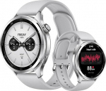 Xiaomi Watch S4 Silver - 1,43-tolline AMOLED, 2200 Nits, 15-p&auml;evane aku, 5ATM veekindel, s&uuml;dame l&ouml;&ouml;gisageduse ja SPO₂ andur, Bluetooth 5.3, alumiiniumist korpus.