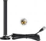 Bingfu Dual Band VHF UHF mobiilne amat&ouml;&ouml;rraadioantenn (136-174MHz 400-460MHz) 2.5/3.5dBi fiiberoptiline antenn magnetilise alusega ja 5m RG58 kaabliga, PL259 pistikuga auto meres&otilde;idu amat&ouml;&ouml;rraadiole