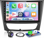 4G+64G Autoradio Android 15 f&uuml;r Mercedes-Benz E Klasse W211 S211/CLS Klasse C219 2005-2008, 9'' HD Touchscreen mit Drahtlos Carplay Android Auto GPS Wi-Fi USB Bluetooth FM RDS R&uuml;ckfahrkamera