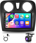 Rimoody 2G + 64G Android autoradio Renault Dacia Logan 2 Sandero B52 2012-2019 9-tolline puuteekraaniga autoraadio koos traadita Carplay Android auto navigatsiooniga GPS Bluetooth FM/RDS/EQ raadio WiFi
