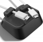 Spigen magnetiline kaablihoidja ergonoomilise, kaldega disainiga, 2 magnetklambrit, libisemisvastase alusega lauakorraldaja kontorisse ja reisile, mitmeotstarbeline kaablihaldus laadimiskaabli jaoks