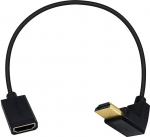 Duttek HDMI pikenduskaabel, 4K HDMI kaabel, Ultra Thin Angled HDMI Male to Female &uuml;hildub Nintendo Switch, Xbox One S 360, PS5, Roku TV Stick, Blu Ray Player, jne. 30 cm