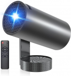 4K miniprojektor WiFi 6 BT5.4, 270&deg; p&ouml;&ouml;ramine, keystone korrektsioon, helibaas, &uuml;hildub HDMI/USB/PS5, kaasaskantav retroprojektor magamistuppa, koju ja &otilde;uele