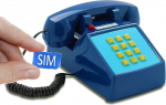 Opis PushMeFon Mobile 4G : das Basis-Handy zur Nutzung als Haustelefon f&uuml;r &auml;ltere Menschen / Retro Handy als einfaches GSM Tischtelefon / Demenztelefon / Simple Mobile (dunkelblau)