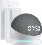 Wandhalterung Steckdosenhalterung f&uuml;r Echo Dot 3/Dot 4/Dot 5 Lautsprecher,Lautsprecherst&auml;nder Zubeh&ouml;r f&uuml;r Echo Dot 5/Dot4/Dot3，Platzsparend-St&auml;nder mit integriertem Kabelmanagement
