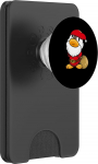 S&uuml;&szlig;e Ente als Weihnachtsmann PopSockets PopWallet f&uuml;r MagSafe