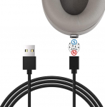 Geekria QuickFit magnetiline laadimiskaabel S0NY WH-1000XM4 WH-1000XM3 WI-1000XM2 WF-1000XM3 SRS-XB33 SRS-XB23 - TYPE-C 2-in-1 magnetiline laadimiskaabel k&otilde;rvaklappidele, k&otilde;rvaklappidele, k&otilde;laritele (90cm,