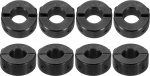 sourcing map Pack of 8 Double Split Shaft Collar for 5/16" Shank, Two Piece Clamp Collar, 11/16" Outside Diameter, 5/16" Width, Black Oxide Steel Lock Collar Clamp,