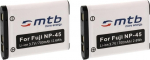 2 x NP-45 aku FujiFilm FinePix XP50, XP60, Z10fd, Z20fd, Z30, Z31, Z33WP jaoks (vaata nimekirja)